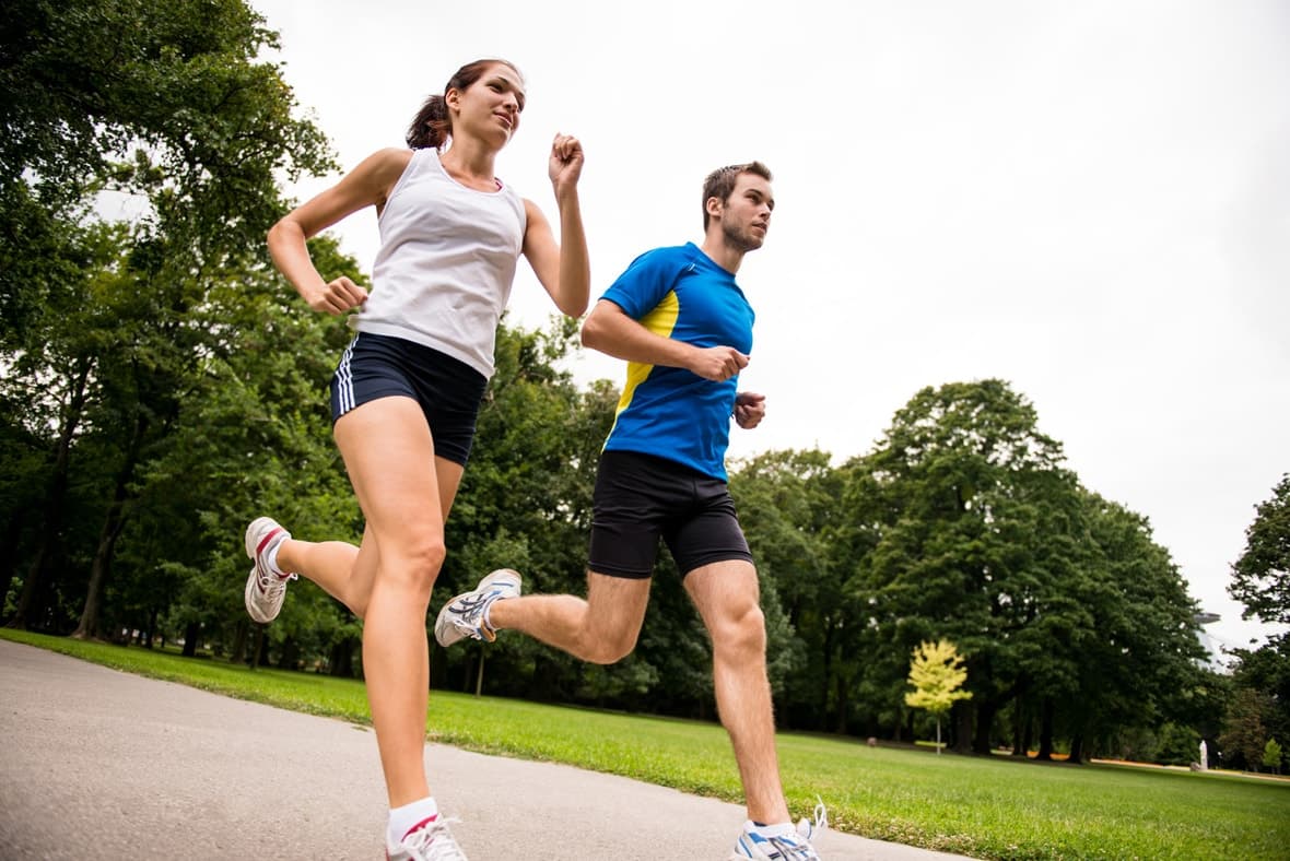 Getting Fit and Watching Health in 2022 - Two Joggers - Vale Health Clinic in Tunbridge Wells