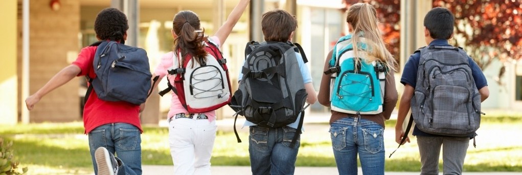 Back Pain in Children in School - Kids with Backpacks - Vale Health Clinic in Tunbridge Wells